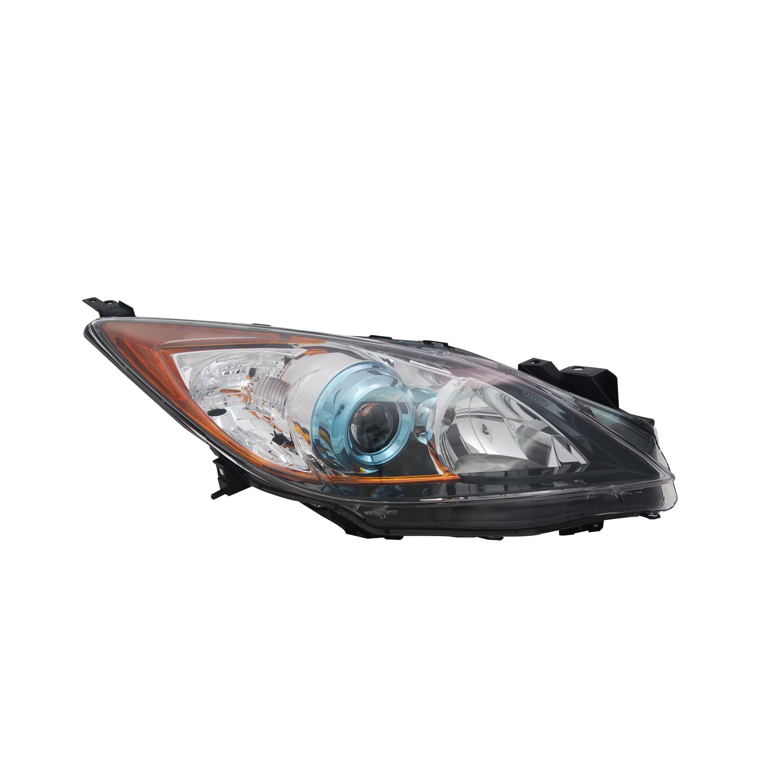 Right TYC Headlight Assembly Compatible with 2012-2013 Mazda Mazda3