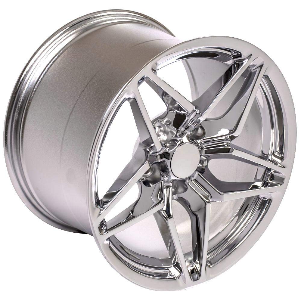 17 Inch OE Wheels CV31 Rim Fits Corvette C7 ZR1 Style 5x120.65 17x11 Chrome - Hollander 5927 (1)