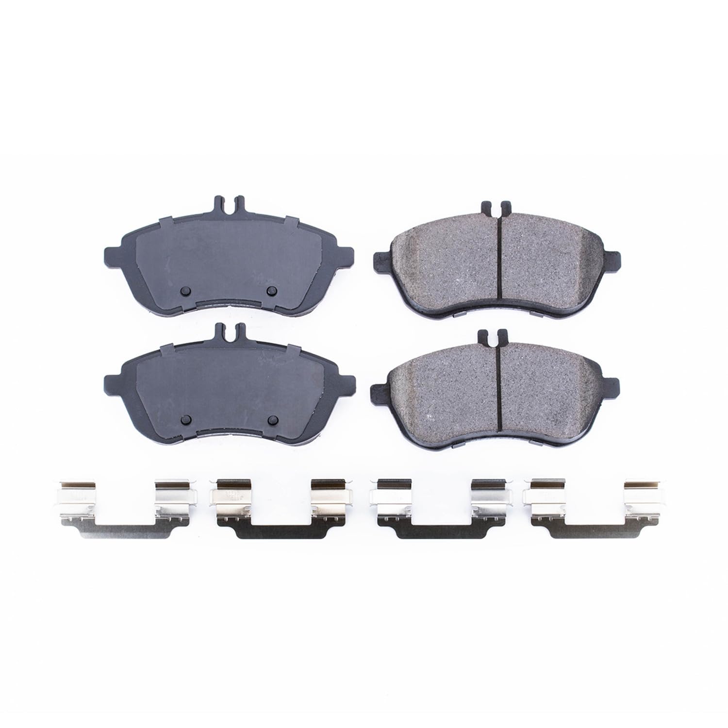Power Stop Brake Kit Front For Mercedes-Benz C230 2008-09 |C250 2010-15 |C300 2008-12 |E250 2016 |SLK250 2012-15 - Ceramic Brake Pads With Installation Hardware, 17-1340