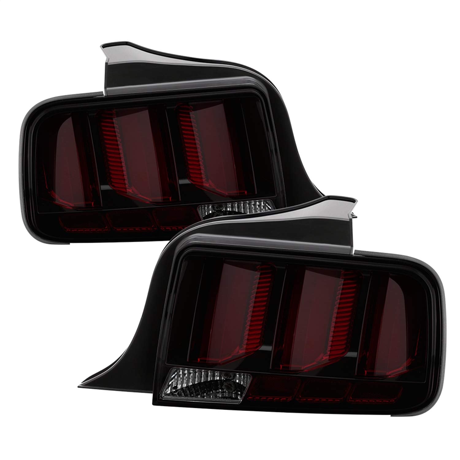 Ford Mustang 2005-2009 Spyder 5086723 (Red Light Bar) LED Tail Lights - Smoke