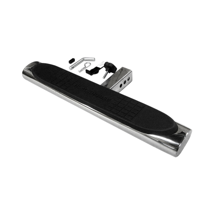 Off Road Black Horse HS28OVSS 2' Oval Stainless Steel Rear Hitch Step