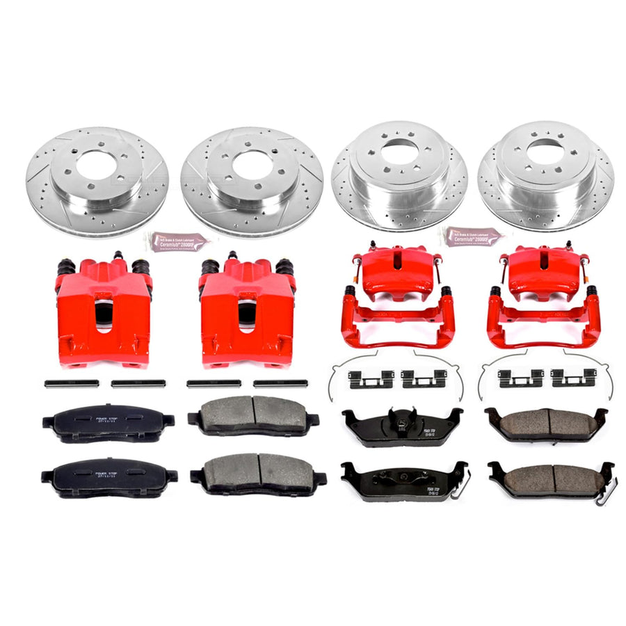 Power Stop Performance Brake Kit KC1944A with Calipers For Ford F150 Lincoln Mark Lt 4WD 4X4