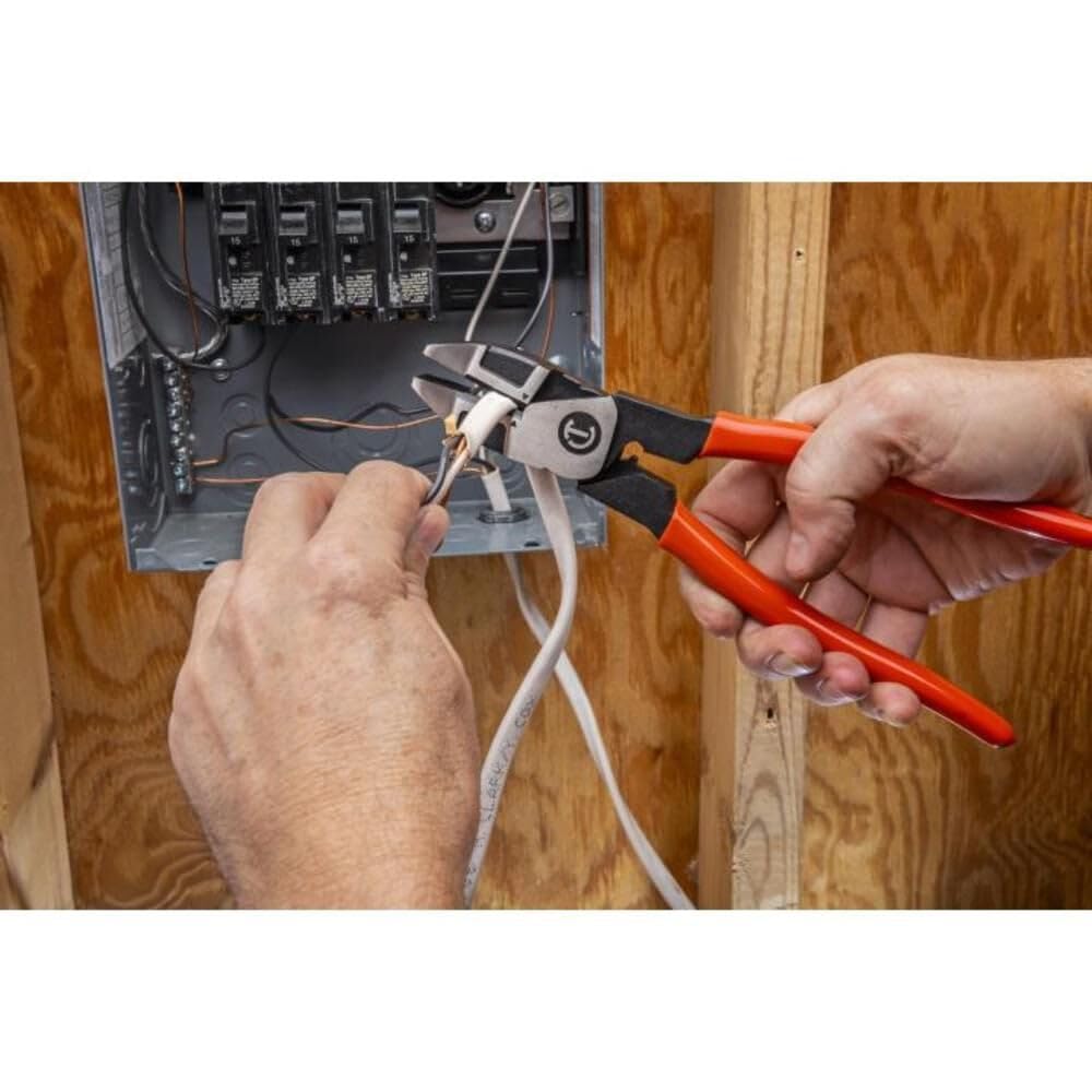 Crescent Z2 Plier Lineman's with Dipped Handle - Home Improvement, Repair & Electrician Tool for Cable Cutting - 9.5" - Z20509-06