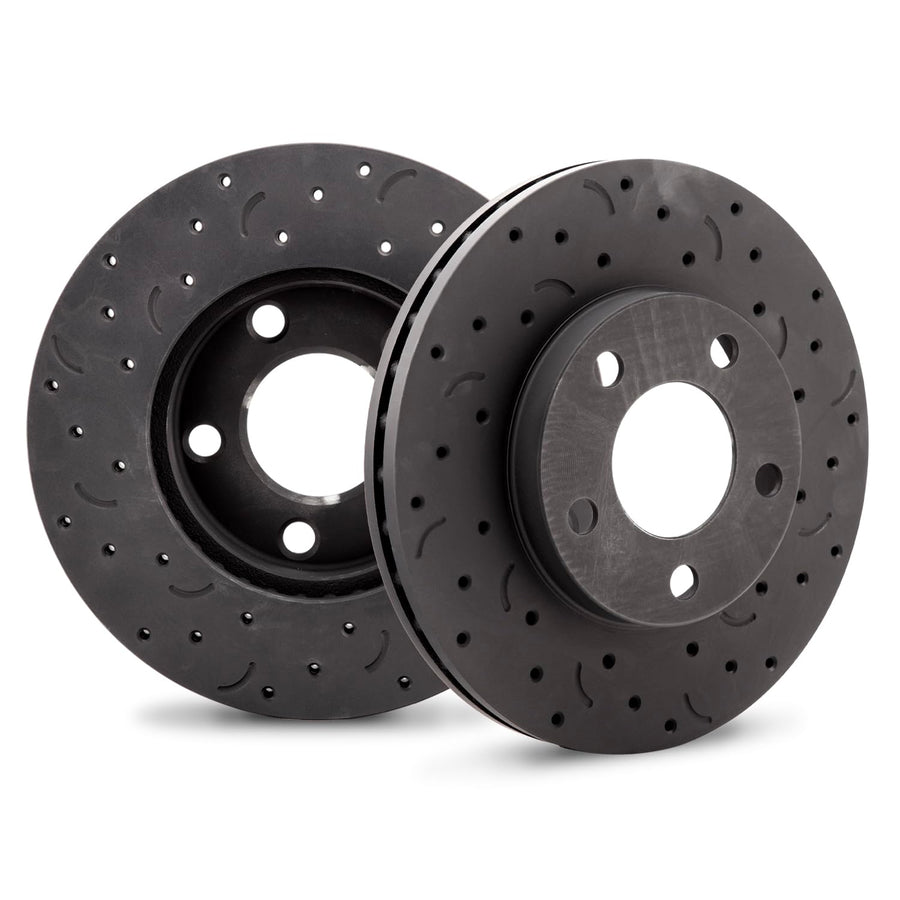 Hawk Performance Cross-Drilled and Slotted HTC4023 Talon Rotors