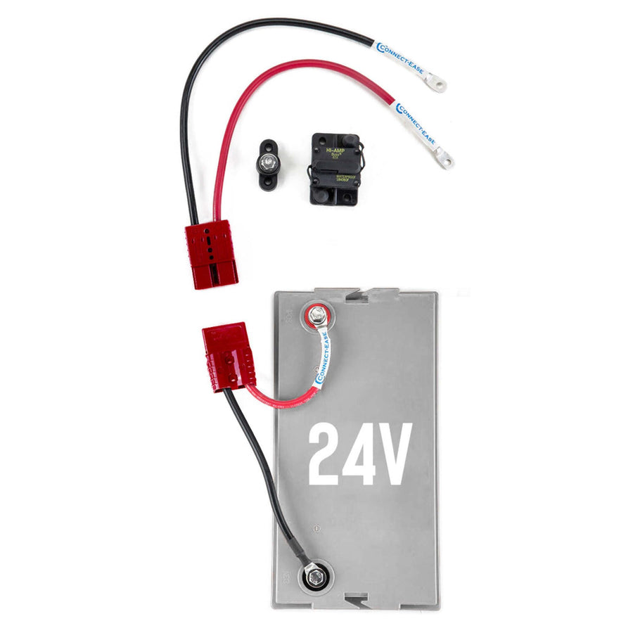 24 Volt Connect-Ease RCE24VSCK Single Case Battery Trolling Motor Connection Kit with On-Board Charging