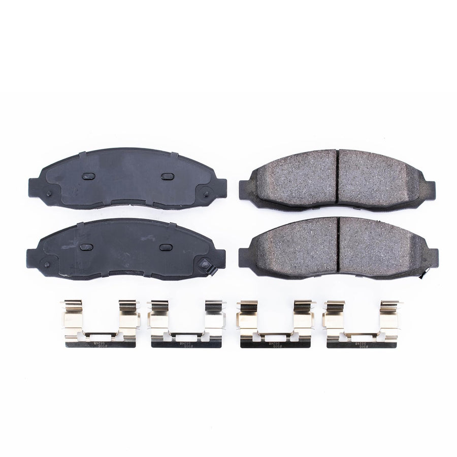 Power Stop Brake Kit Front For Dodge Dakota 2003-04 - Ceramic Brake Pads With Installation Hardware, 17-962