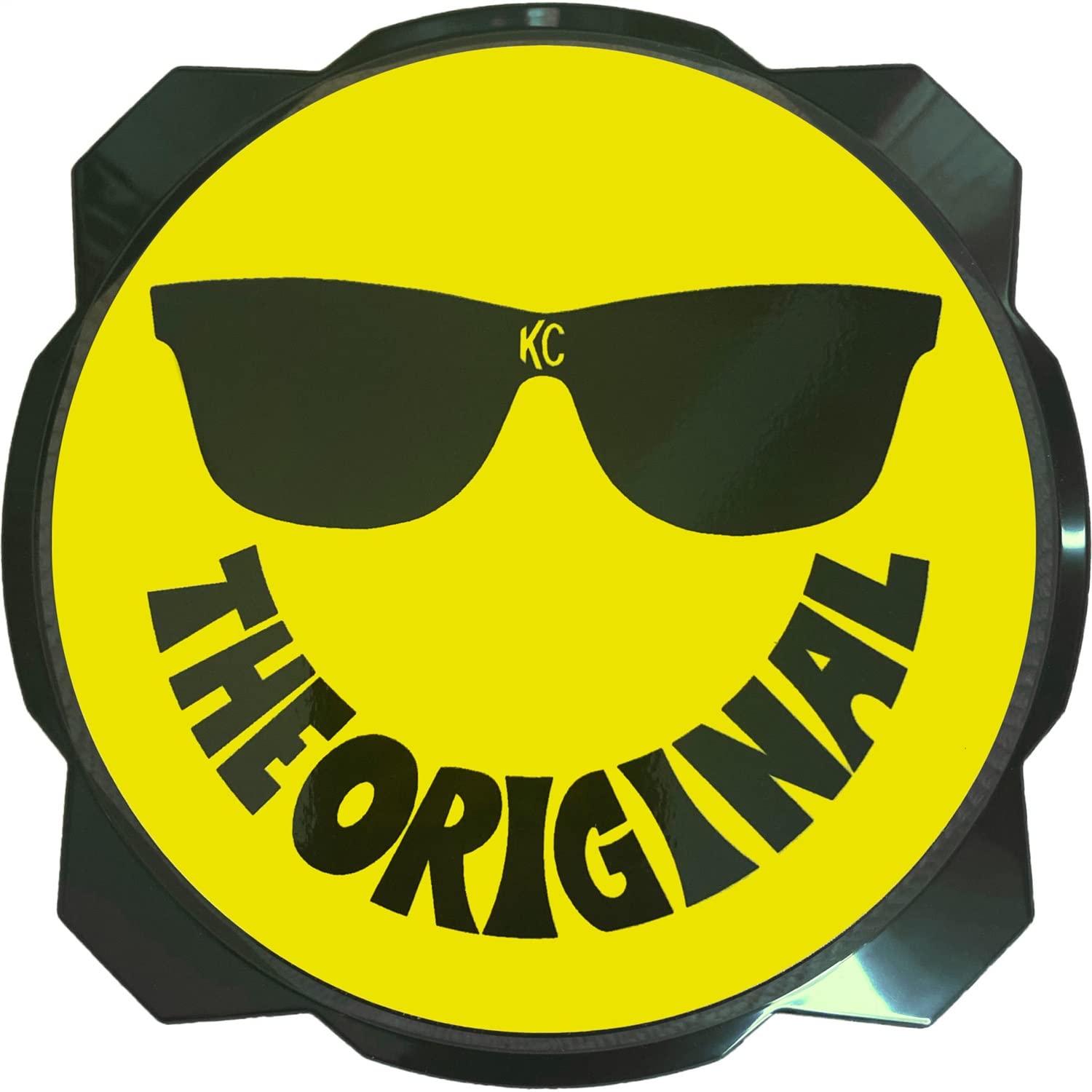KC HiLiTES 50th Anniversary Smiley Face 6" Pro6 Gravity Light Cover - Yellow/Black KC Logo (5114)