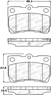 Sport Brake Pads StopTech 309.11131 with Shims and Hardware