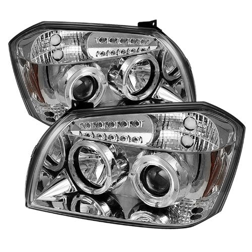 Auto Spyder 5009883 LED Halo Projector Headlights Chrome/Clear