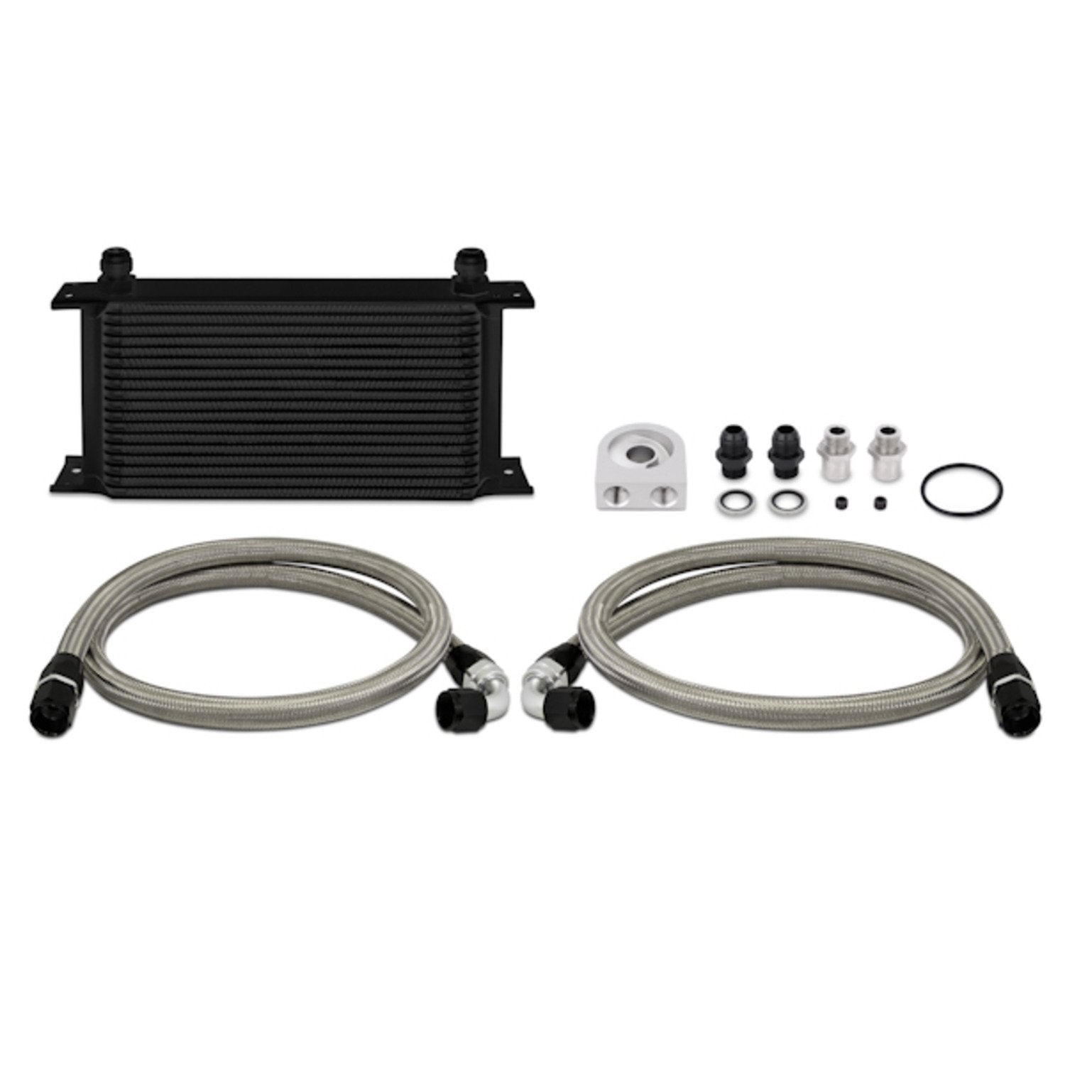 19 Row Mishimoto Universal Oil Cooler Kit, Black