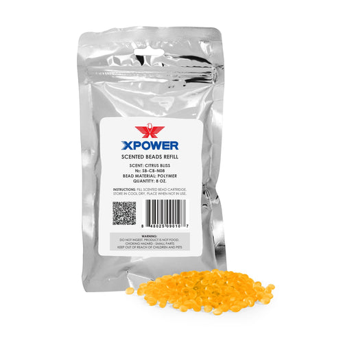Scented Air Mover Refill Beads XPOWER - 8oz Aroma Freshener Citrus Bliss
