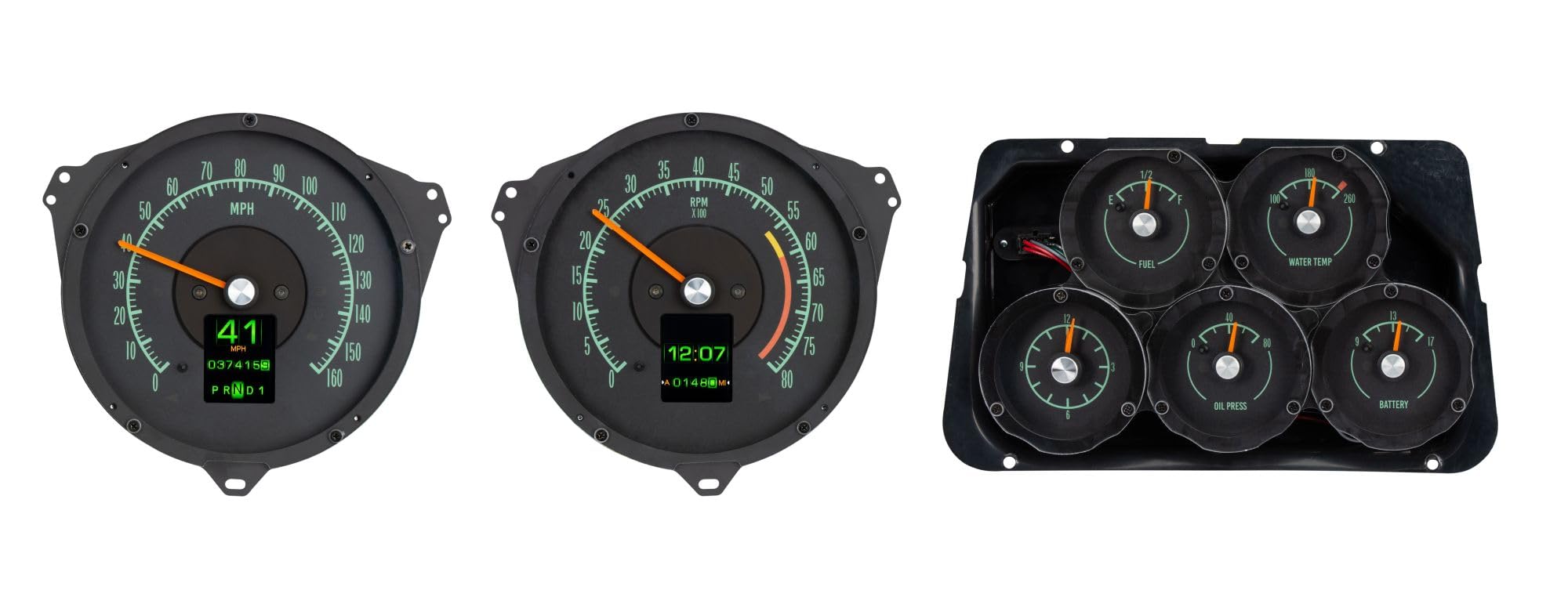 Dakota Digital Retrotech Gauge RTX-68C-VET-X Instrument System Compatible with 1968-77 Chevy Corvette