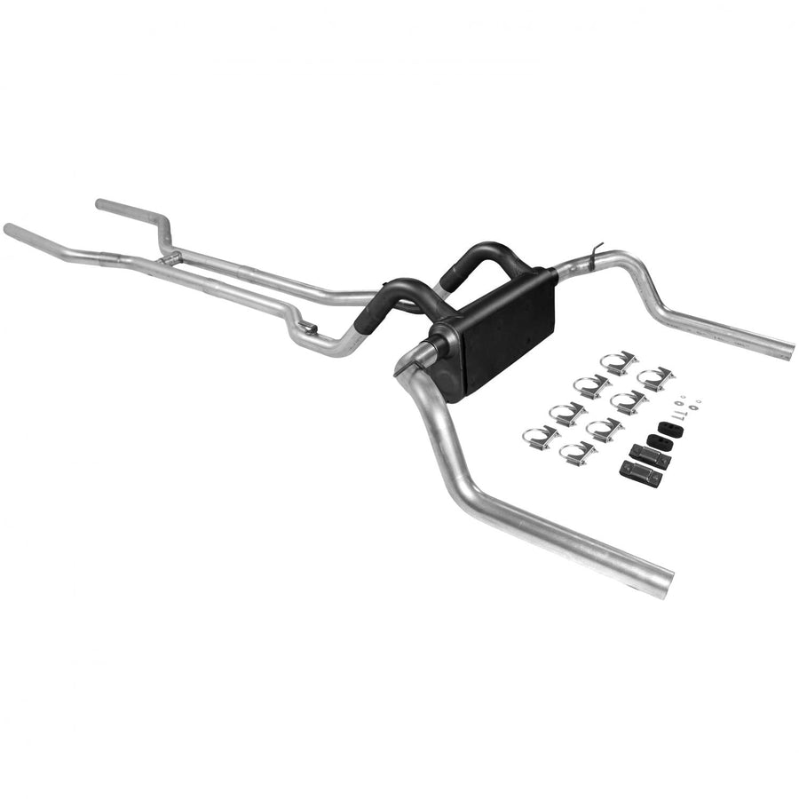 Flowmaster American Thunder 17104 Crossmember-Back Exhaust Kit 2.5 Inch Aluminized Steel Compatible with 1967-1974 Chevy Camaro, Pontiac Firebird and 1968-1974 Chevy Nova with V8 engine