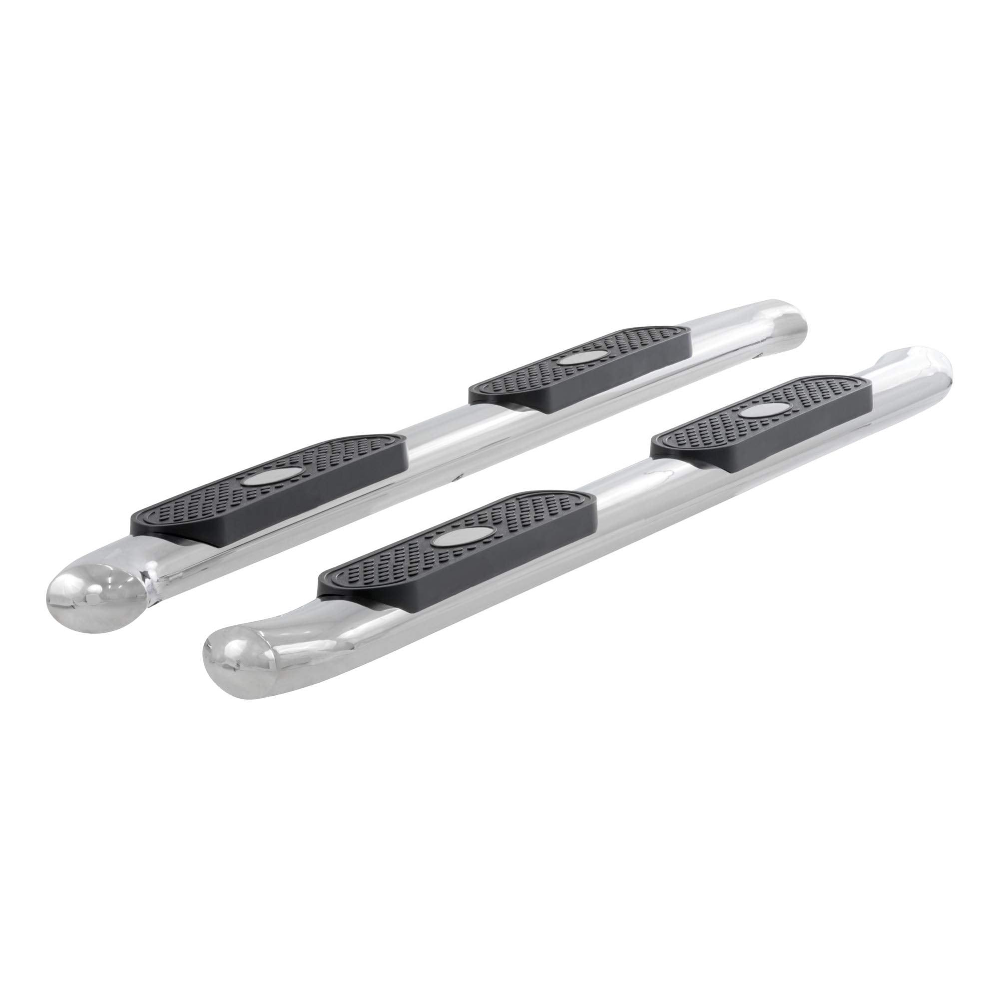4-Inch Oval ARIES Polished Stainless Steel Nerf Bars, Select Chevrolet Silverado, GMC Sierra 1500, 2500, 3500 HD
