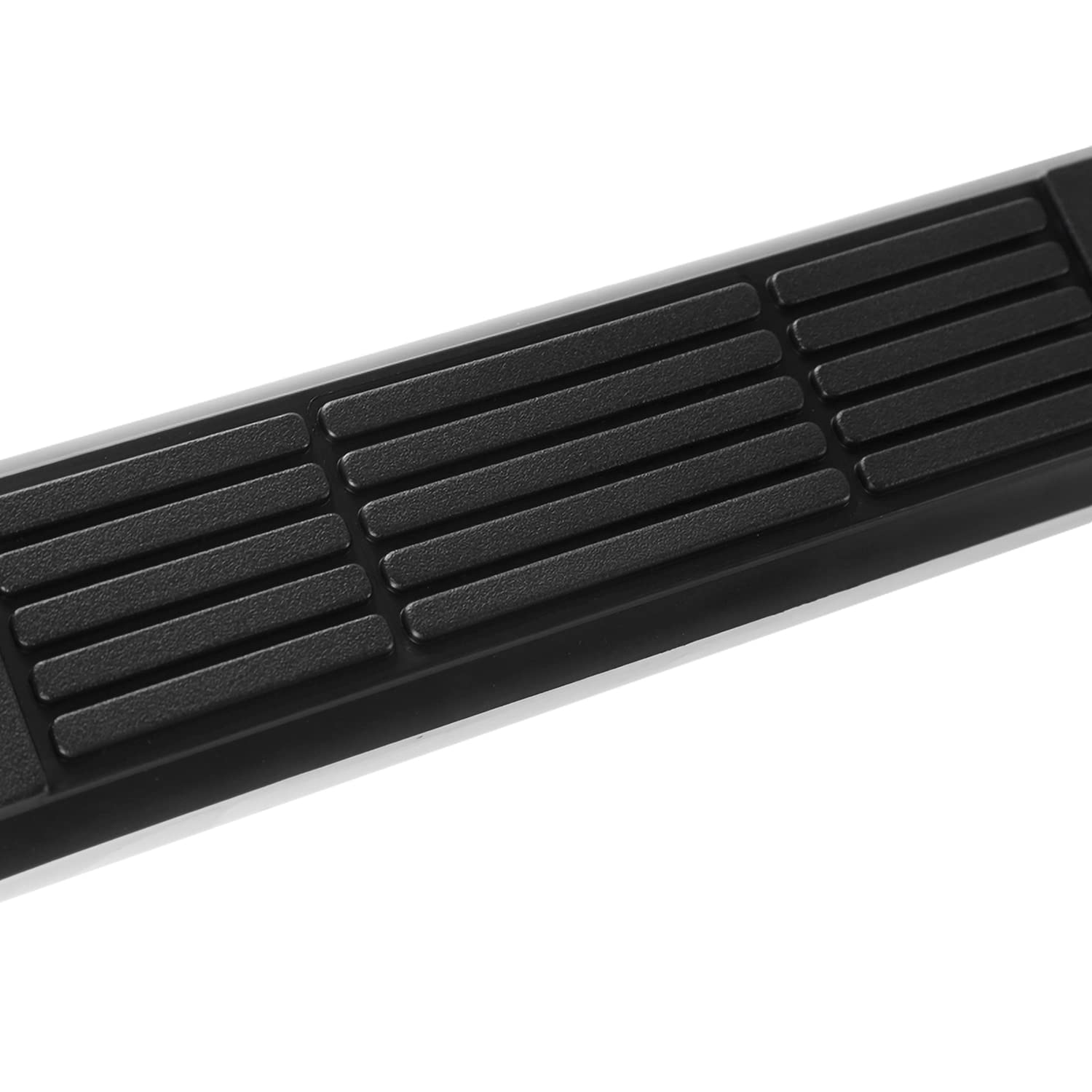 3" Stainless Steel Round Chrome Polished Side Step Bars Spec-D Tuning Compatible with 2019-2023 Chevy Silverado 1500 Crew Cab, 2020-2024 Silverado 2500 3500, L+R Pair