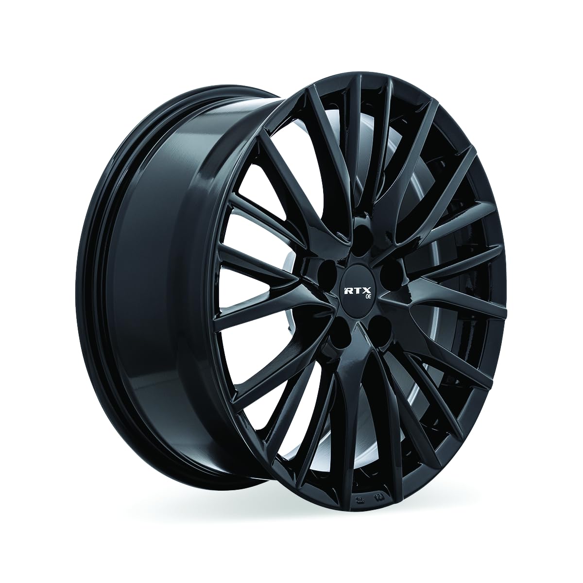 KYO RTX Custom Wheel - 18x8, 35 Offset, 5x114.3 Bolt Pattern, 60.1mm Hub - Gloss Black Rim