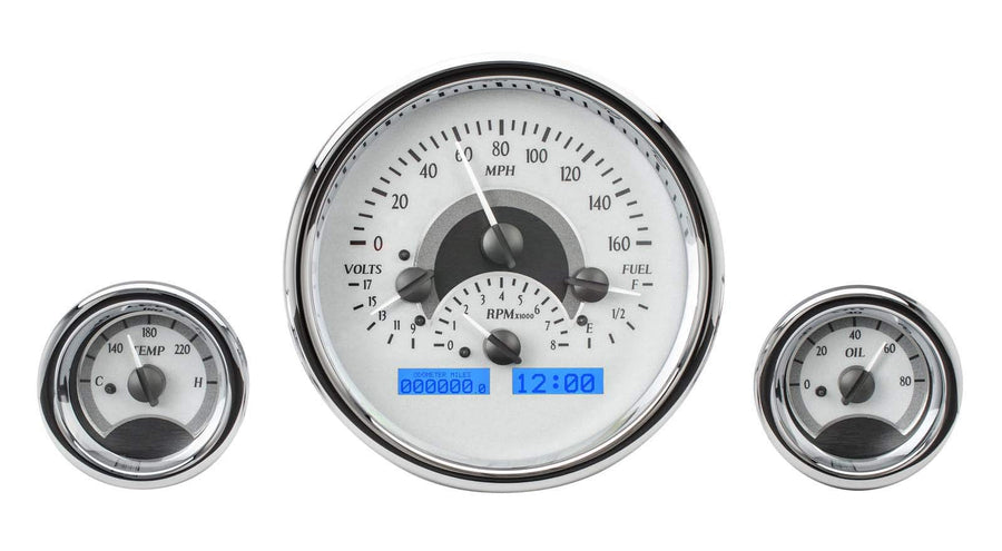 Silver Face Triple Round VHX System - Blue Display