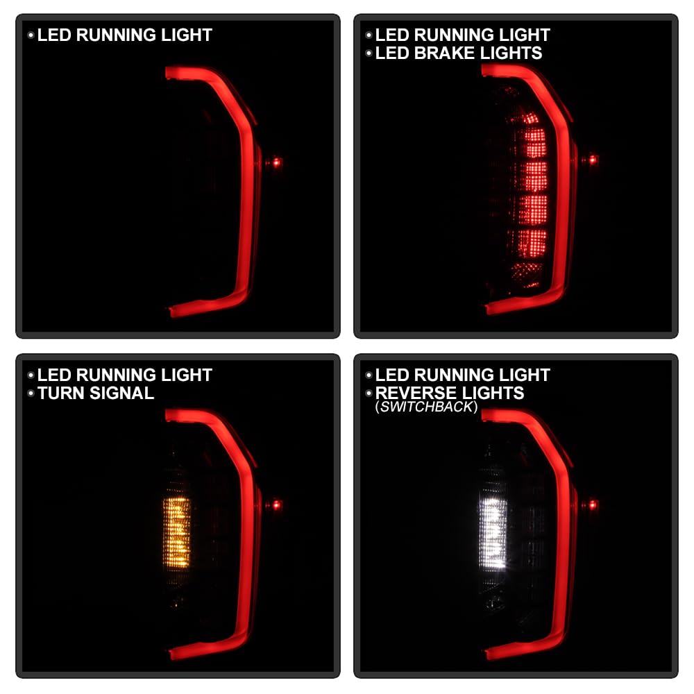 Chevy Suburban/Tahoe (POE) 21-24 OE+ Full LED Tail Light - Black (2021 Yukon Style)