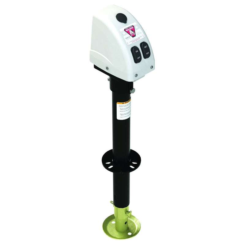 500188 Bulldog White A-Frame Jack with Powered Drive, 3,500 lbs.
