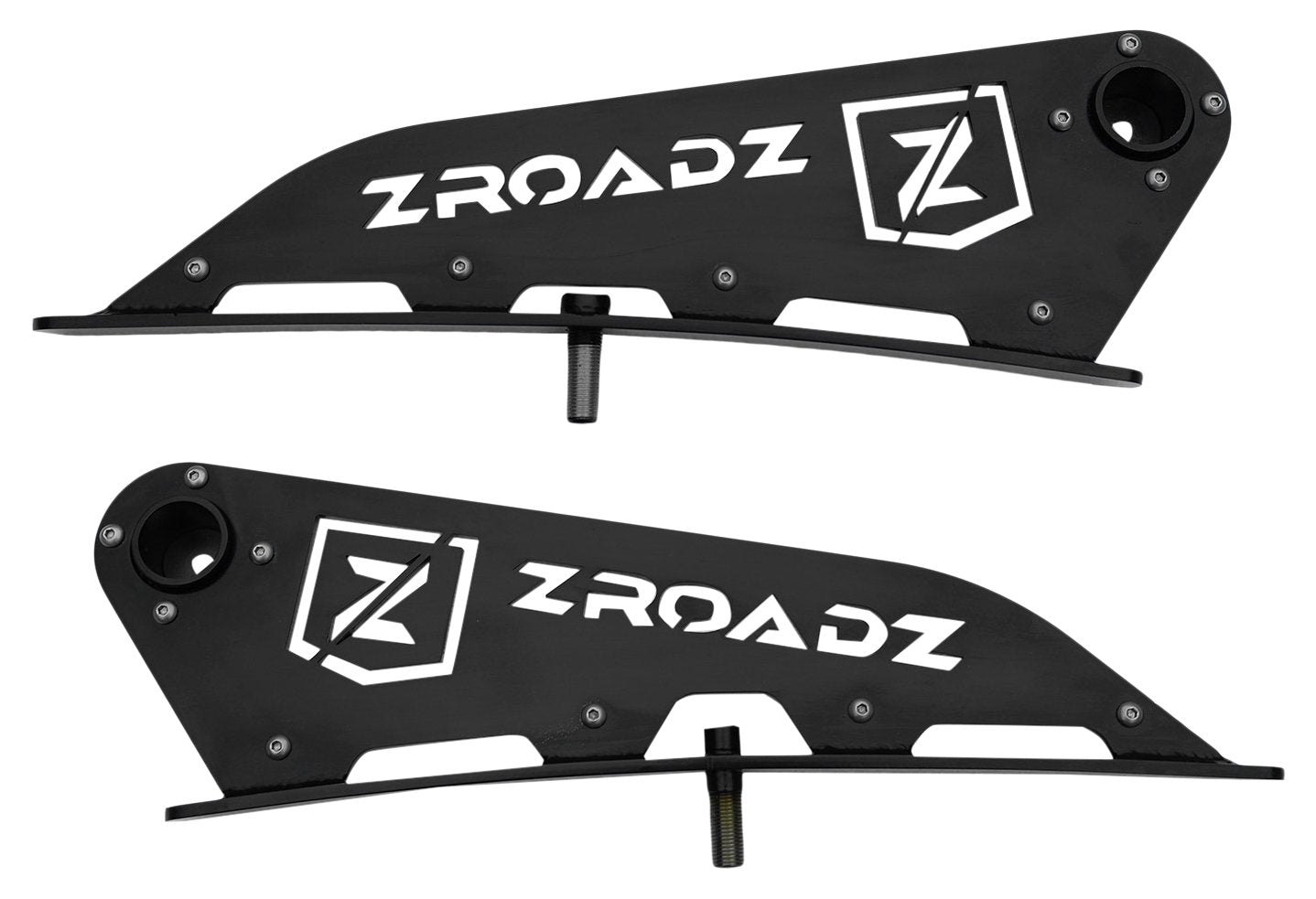 ZROADZ LED Mounting Bracket Front Roof - Compatible w/ 2015-2020 ALL Ford F-150 - to Mount (1) 50 Inch ZROADZ or similar style Curved LED Light Bar (Not Included) - PN Z335731, Black