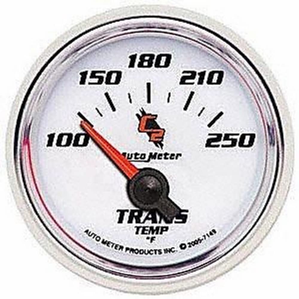 Auto Meter 2-1/16" 100-250 F Short Sweep Electric Transmission Temperature Gauge 7149