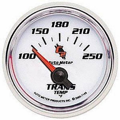 Auto Meter 2-1/16" 100-250 F Short Sweep Electric Transmission Temperature Gauge 7149