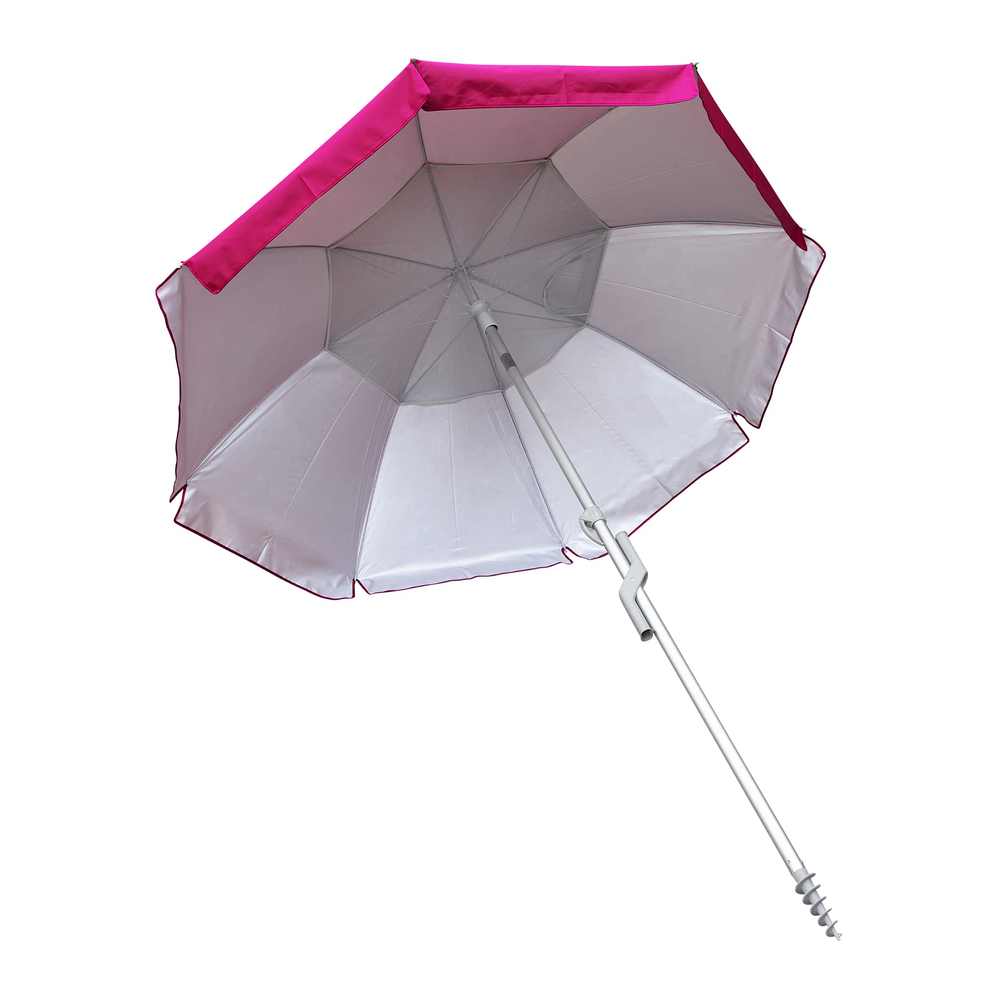 7' Hurley Beach Umbrella, Fireberry