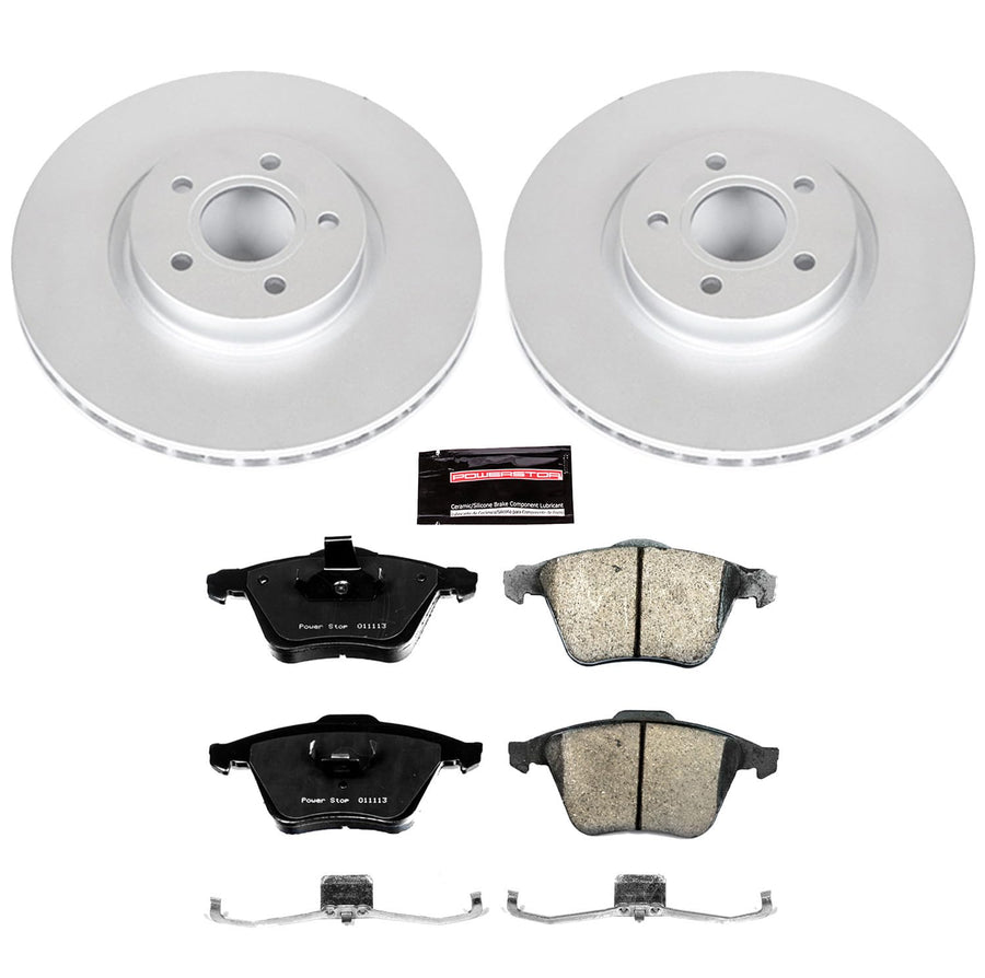 Power Stop CRK5430 Z23 Evolution Geomet Coated Front Brake Kit For Volvo C70 2006-2013, Volvo S40 2004-2011, Volvo V50 2005-2011 [Model Specific]