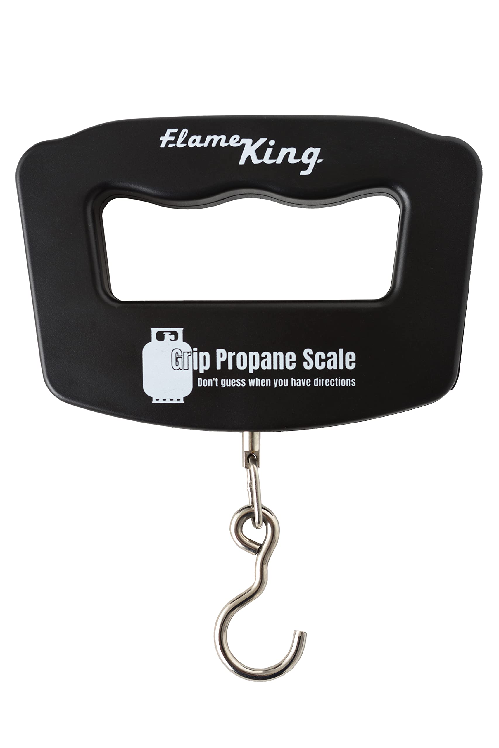 Flame King Digital Scale for 5LB, 10LB, 20LB, 30LB, 40 LB Propane Tank, (Black)