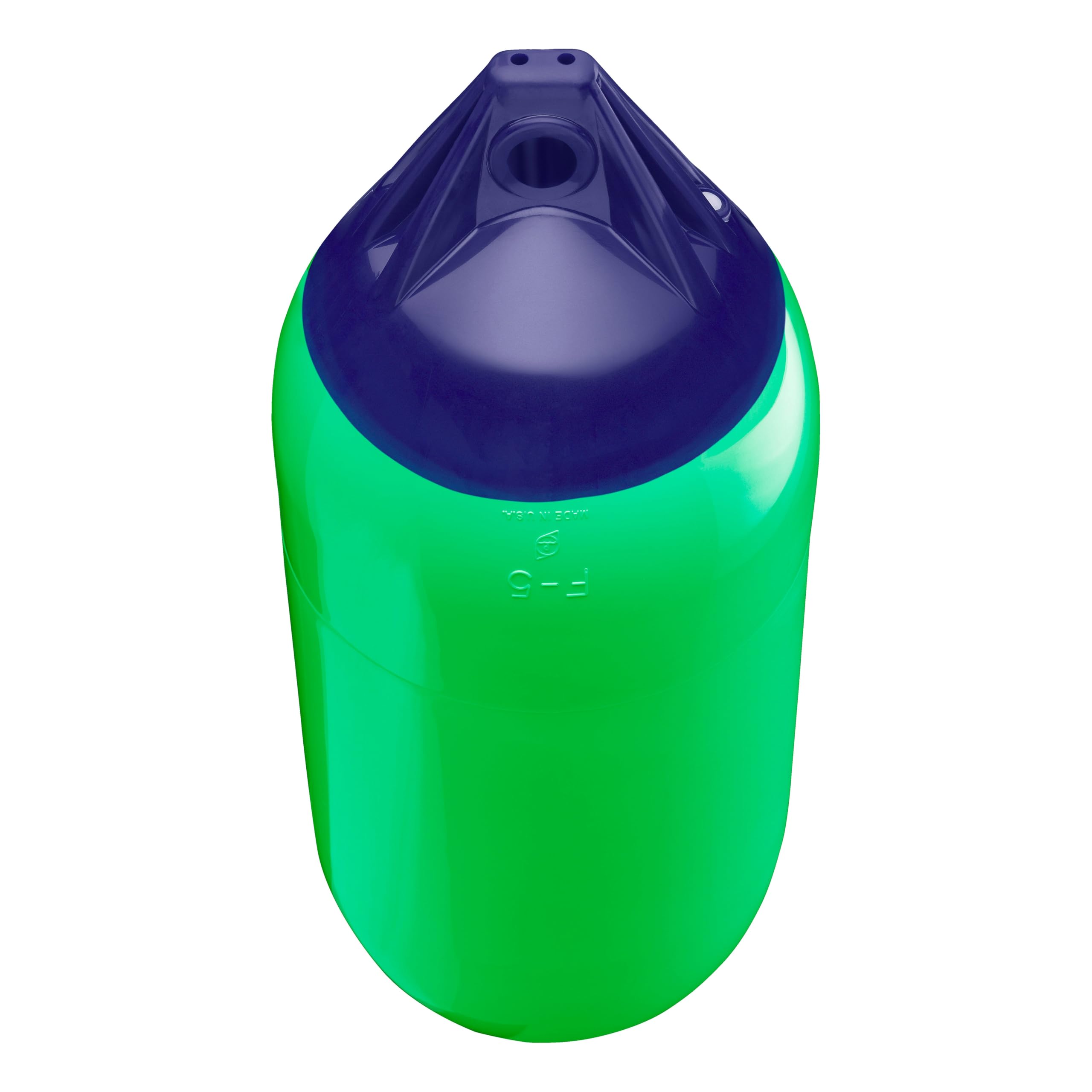 Polyform F-5 Boat Fender F-Series Standard Blue Ropehold - Green