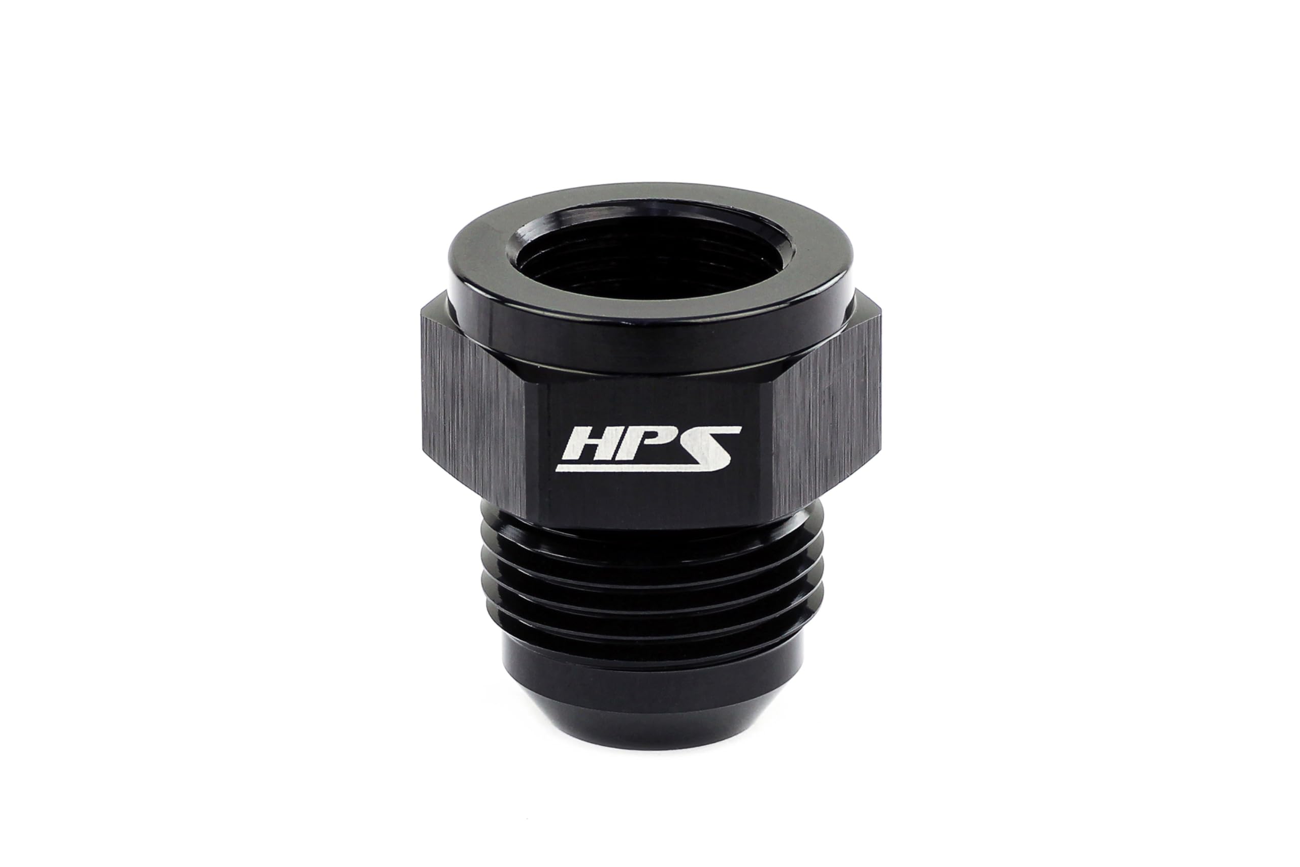 HPS AN951-04-06 Expander AN Adapter Fitting, Aluminum, Size: AN-4 Female to AN-6 Male, Angle: Straight, Black