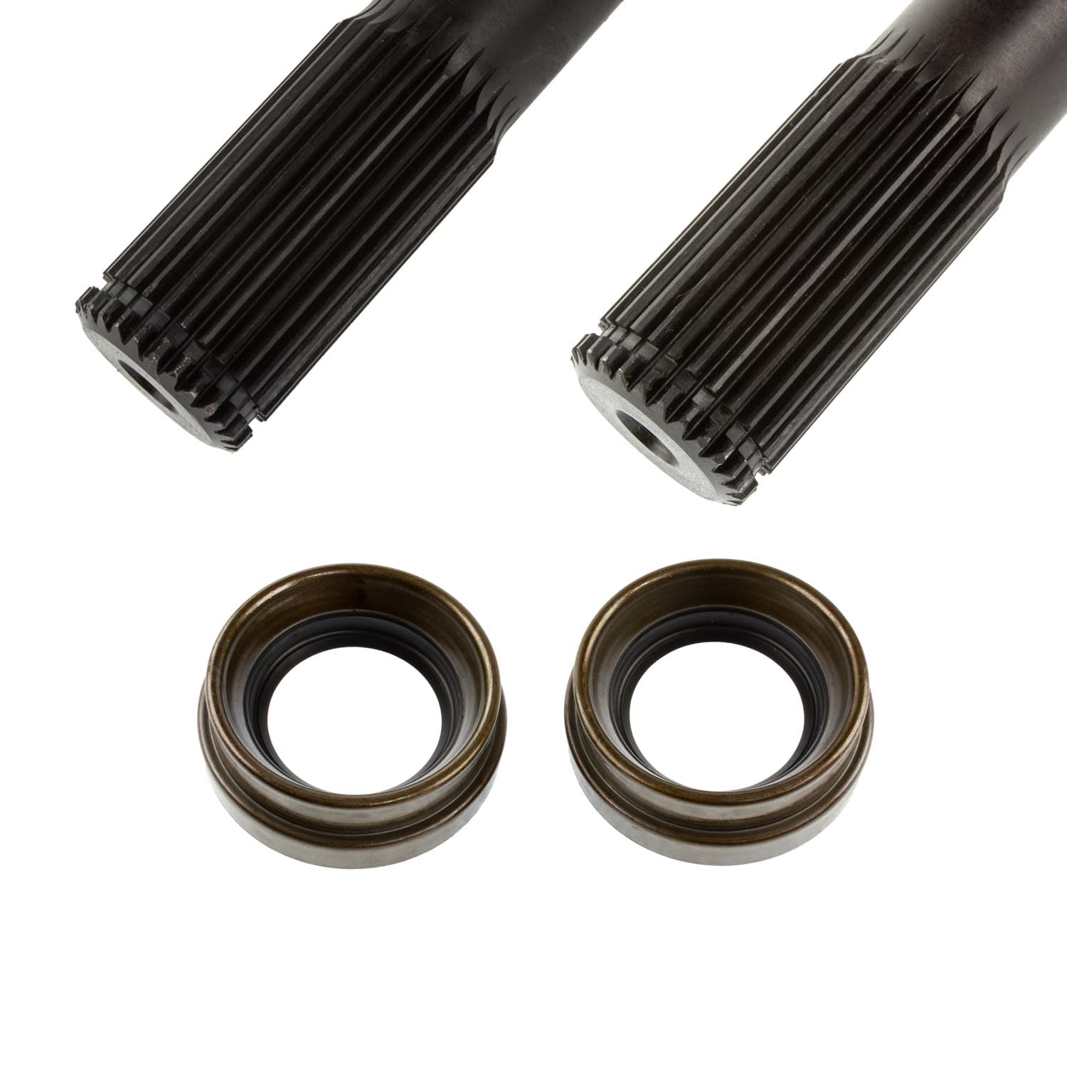 TEN Factory Chromoly MG22129 Front Axle Shaft Kit for Dana 30 (1972–1981 Jeep CJ5/CJ6/CJ7) – 30 Spline Inner, 4340 Chromoly, Left & Right Assemblies, 5-760X U-Joint Compatible