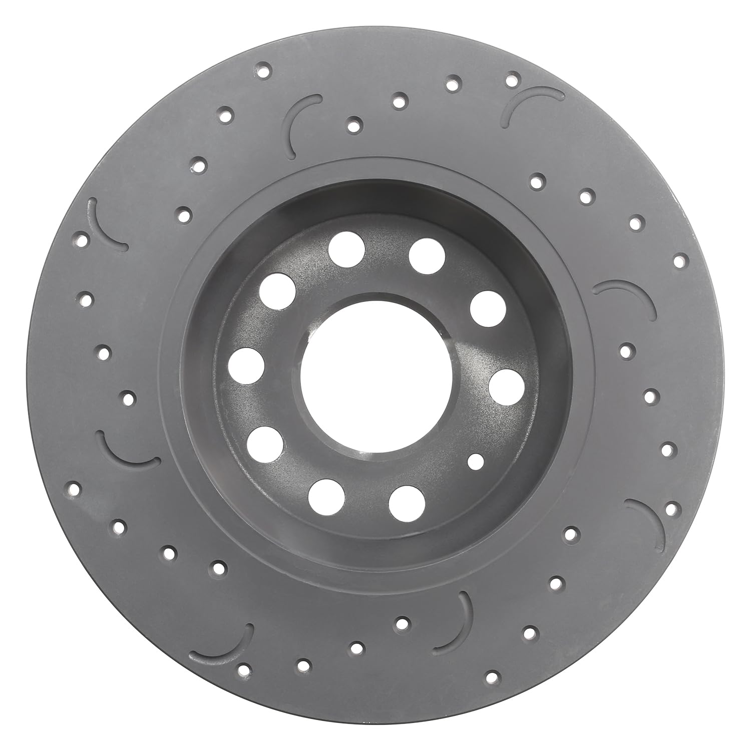 Talon Cross-Drilled and Slotted Solid Rotor, Hawk Performance Brakes, 11.26 in. Diameter, 1.91 in. Height