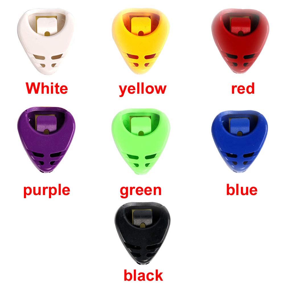 Guitar Pick Storage ollection olor Paste Musical Instrument Organizer Plastic(White)