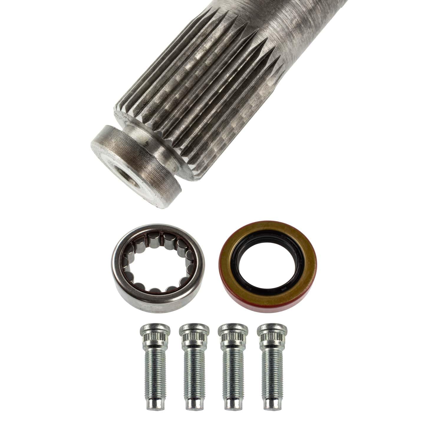 MG25116 TEN Factory Drive Axle Shaft Assembly for Ford 7.5/8.8, Shaft Length: 29.1875", 4-Bolt, 28 Spline, 1 Axle w/Bearings, Seals, Studs - Fits Ford Mustang (1979–1993), Mercury Capri (1984)