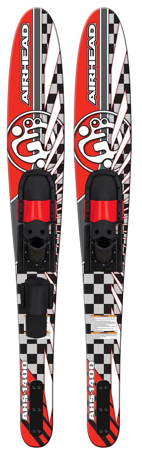 Wide Body Airhead S-1400 Combo Skis, 65", pair, Multicoloured (AHS-1400)
