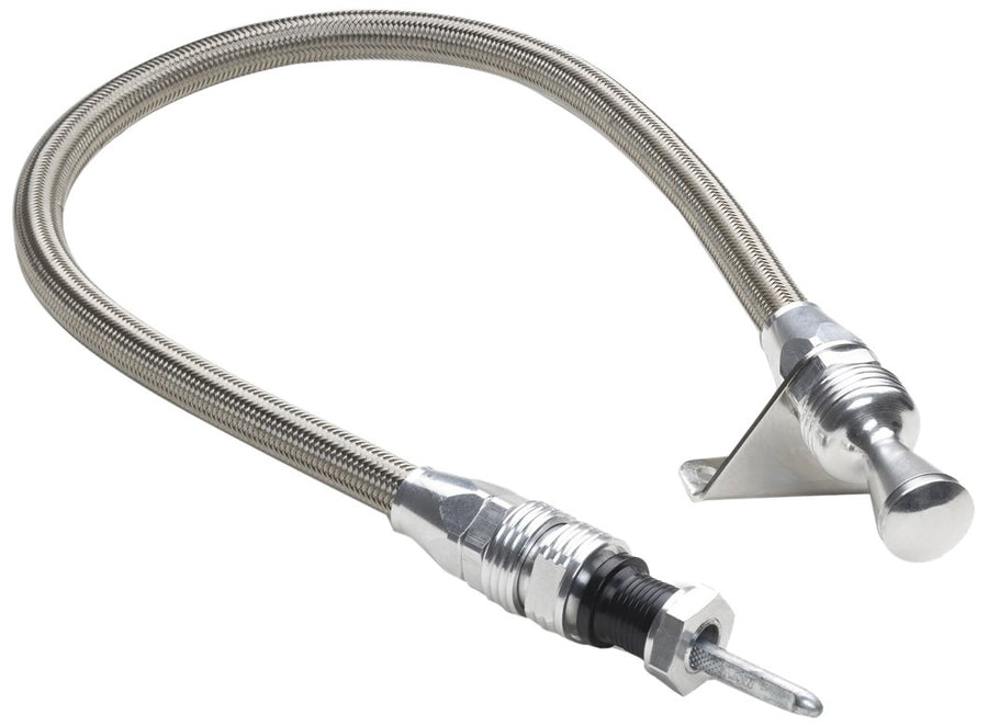Anchor-Tight Brite Lokar Firewall Mount Transmission Dipstick with Lock for Powerglide OEM and Aftermarket Transmission