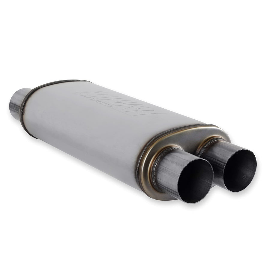 Flowmaster FlowFX Muffler 3" Dual Inlet/Outlet - Moderate Sound 409 Stainless Steel