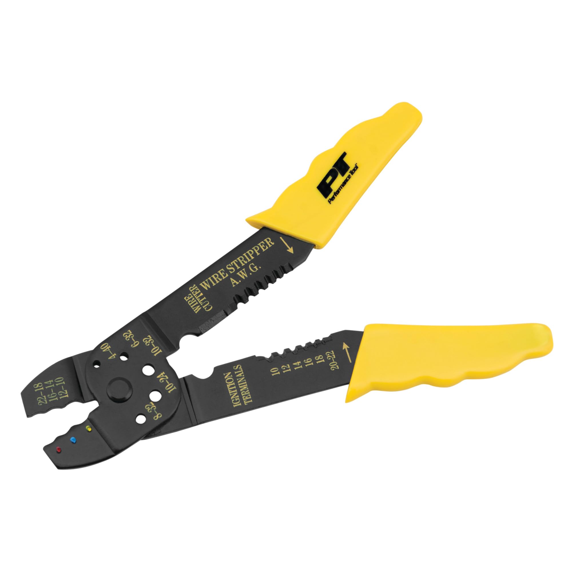 W190C Performance Tool Wire Crimper/Stripper, Black Performance Tool