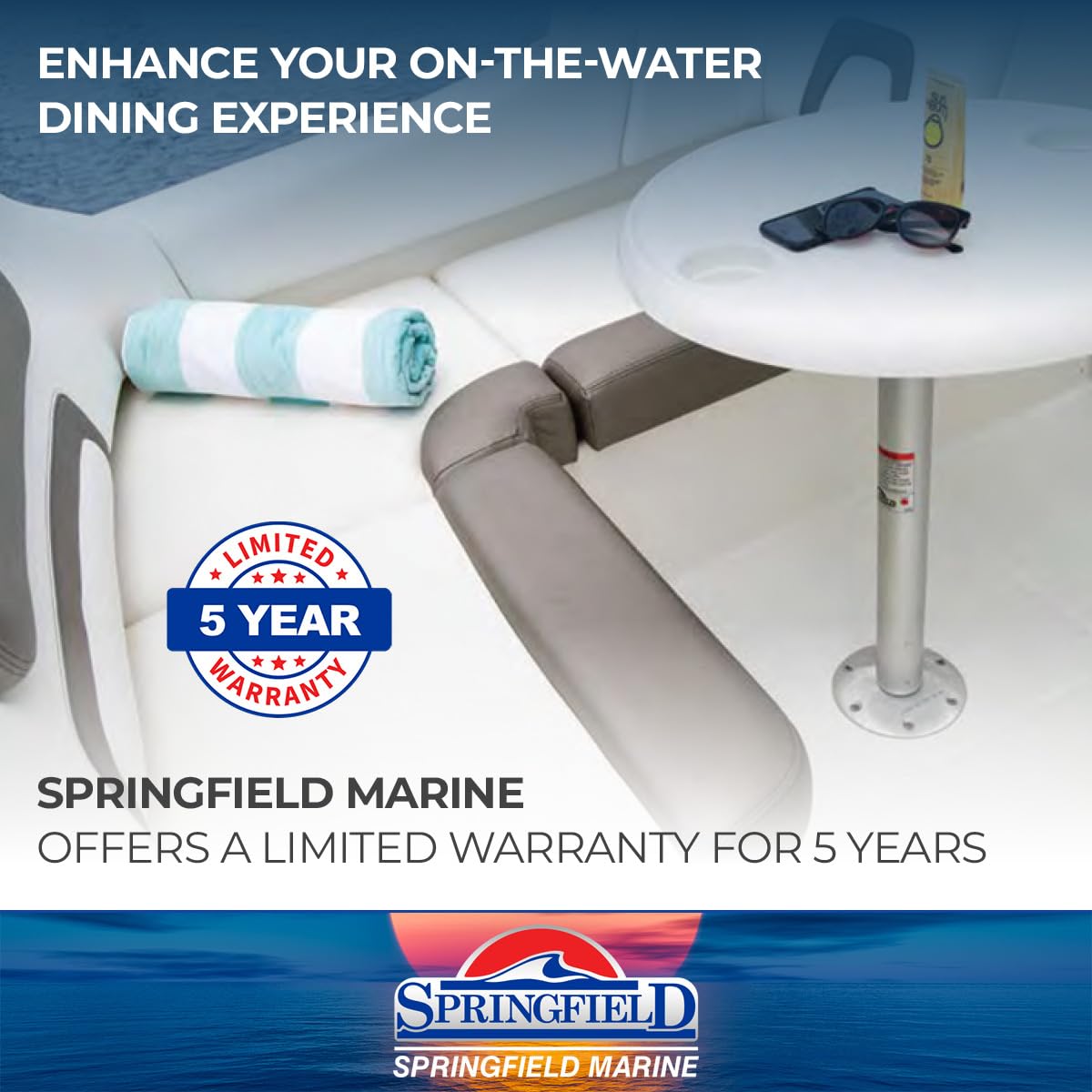 2-3/8” Springfield Marine Seat Post with 9” Lock