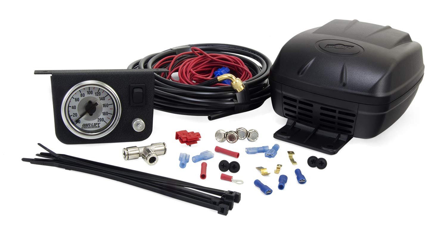 Air Lift Air Compressor and Pressure Gauge - Air Shock Controller 25804