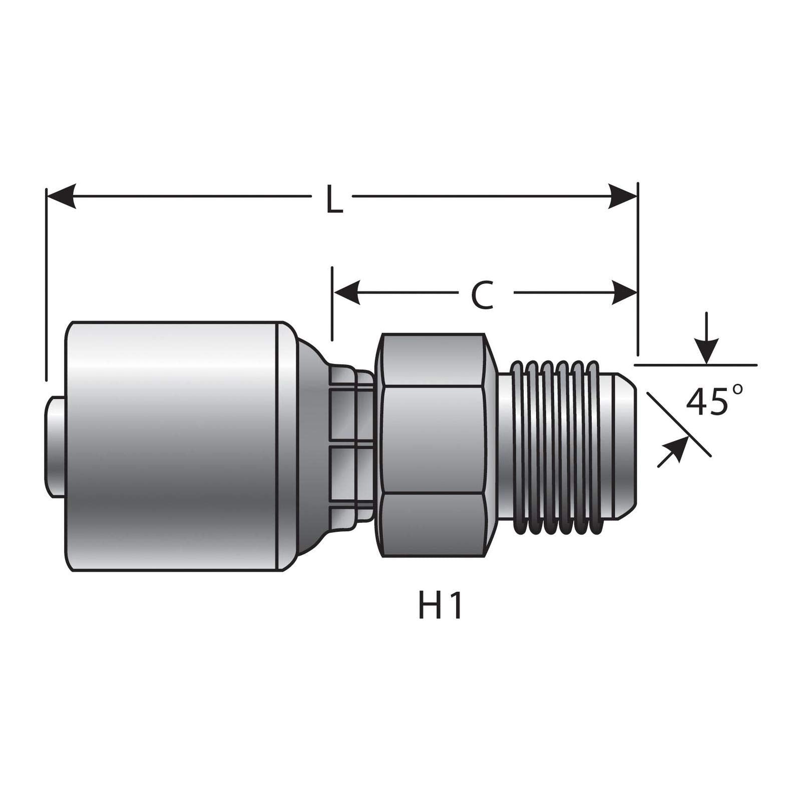G25195-0606 Gates Hydraulic Coupling