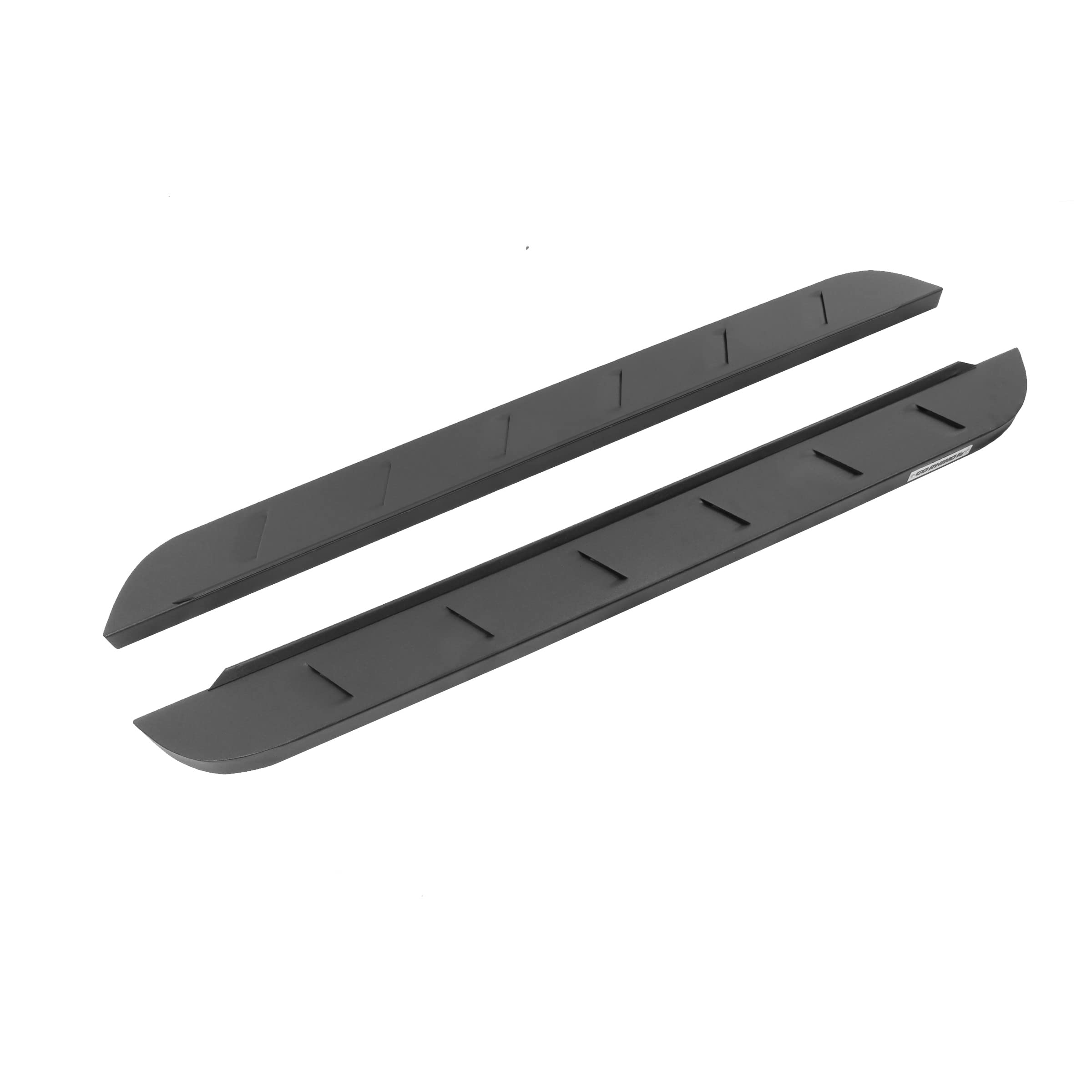 RB10 Slim Running Boards Go Rhino | 48", Galvanized Steel, Protective Bedliner Coating | 630048ST