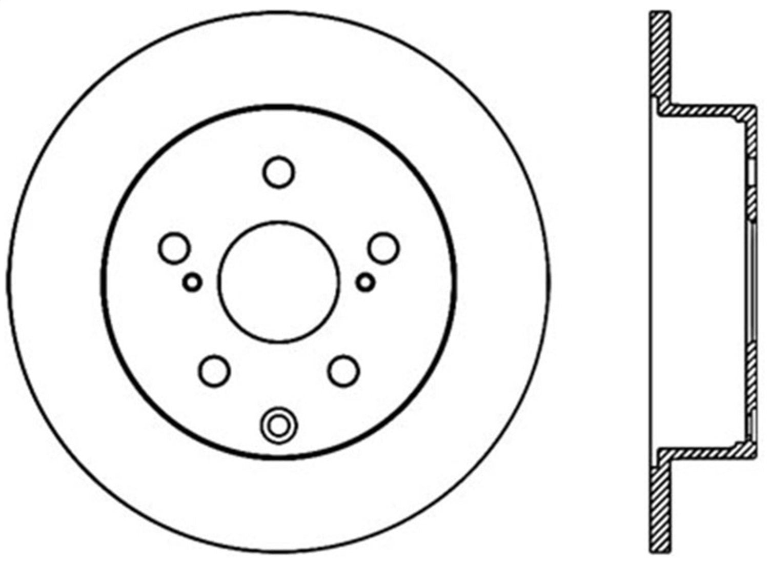 Sport Drilled/Slotted Brake Rotor StopTech 127.44166L (Rear Left), 1 Pack