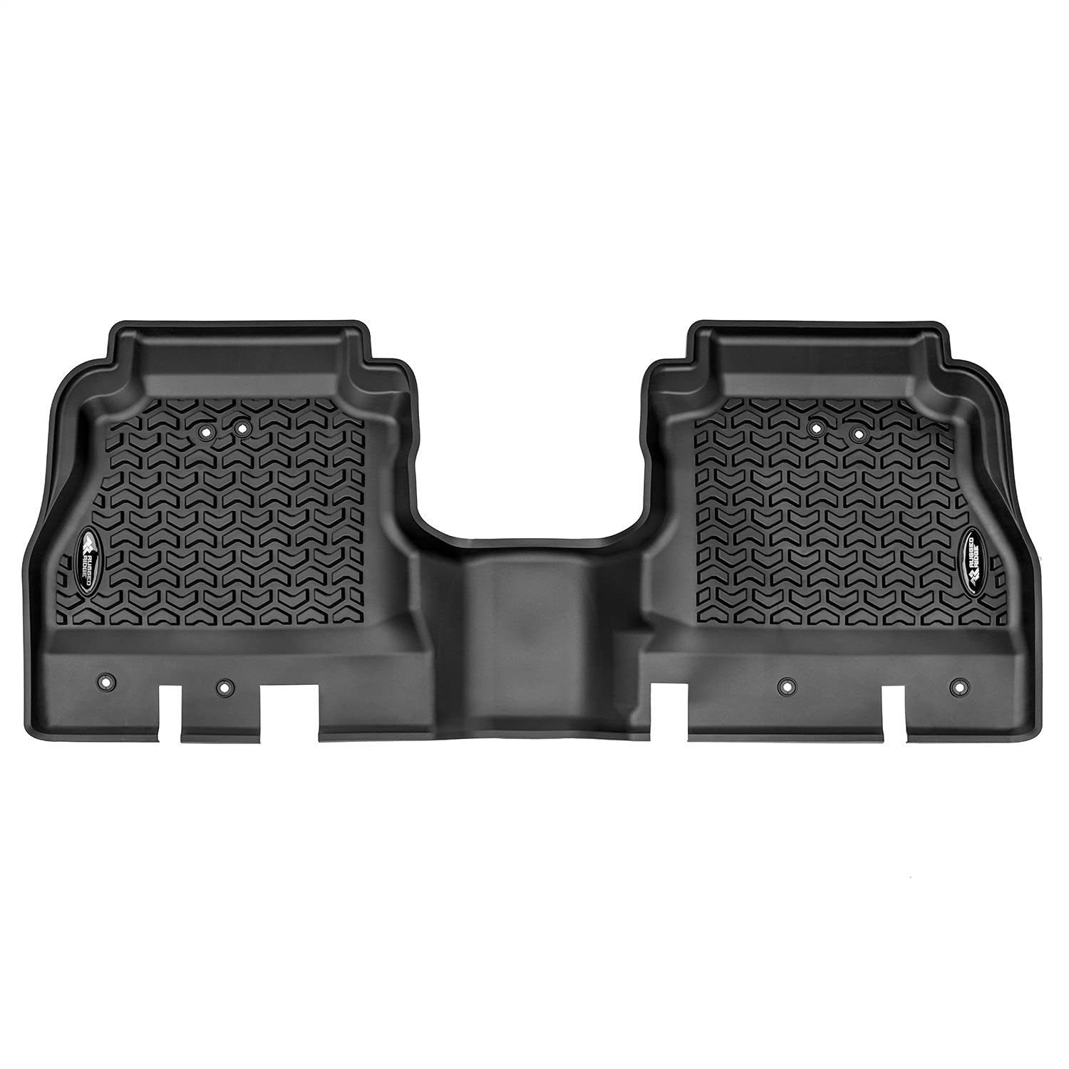 Rear Floor Liners Rugged Ridge for Jeep Gladiator JT | Black | 12950.61 | Fits 2020-2024 Jeep Gladiator JT