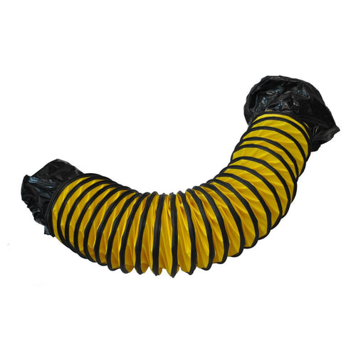 8DH15 XPOWER Extra Flexible 8" Diameter 15 Ft Ventilation Duct PVC Ducting Hose
