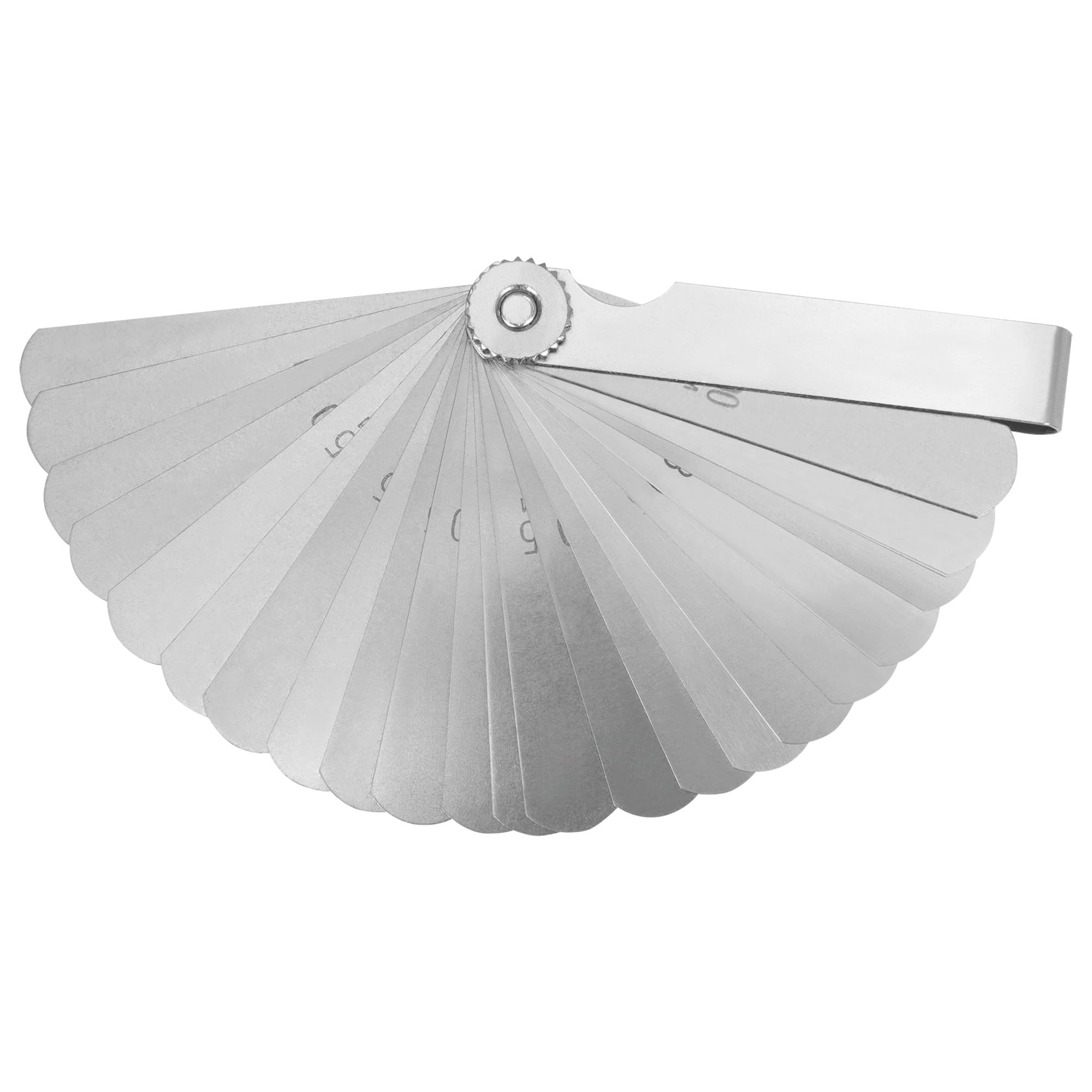 25-Piece Performance Tool W80527 Precision Metric Feeler Gauge Set with 25 Straight Blades for Accurate Measurement from .04mm to 1.00mm