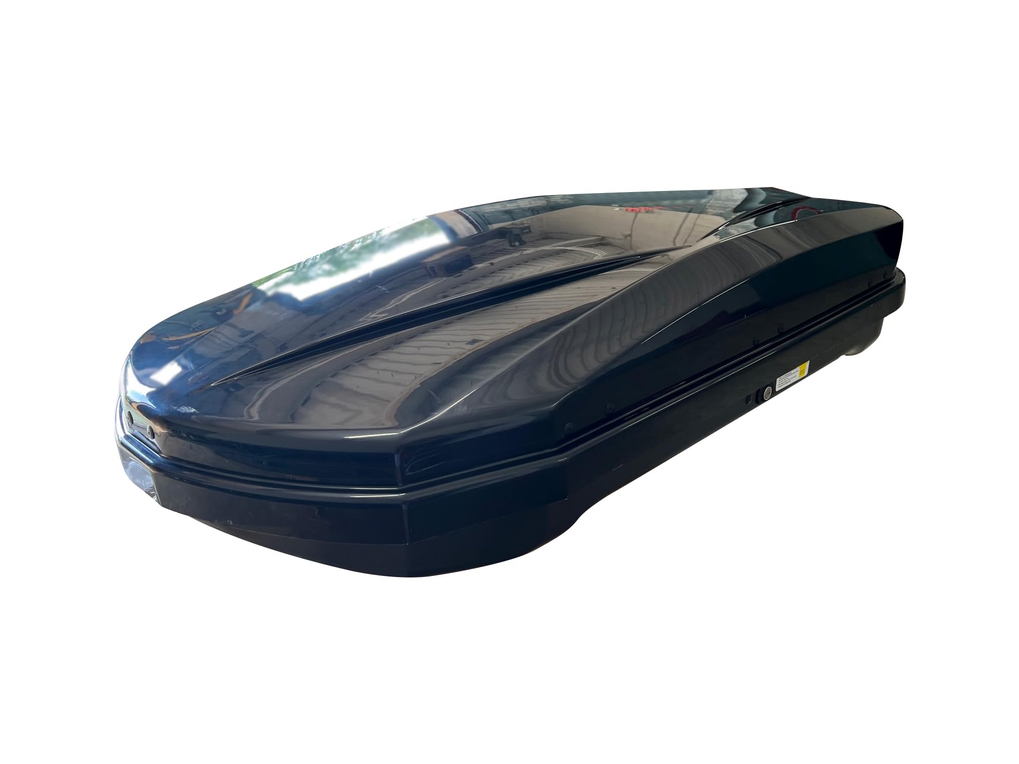 Rooftop Cargo Carrier Black Horse ABS + PMMA Hard Shell, 14 Cubic Feet Waterproof Car Roof Cargo Carrier Box w/Dual Side Opening, Security Key,165lbs Capacity,for 30" to 80" Wide Crossbar Rack