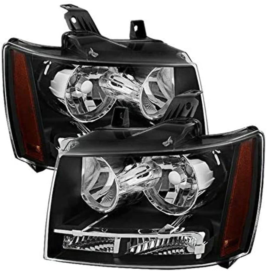 xTune 9022777 Auto Crystal Headlights Black/Clear