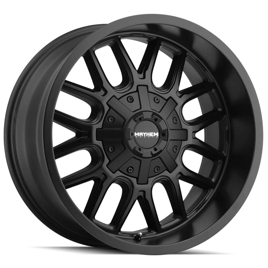 Cogent Mayhem 8107 Matte Black Wheel (18 x 9. inches /8 x 170 mm, 0 mm Offset)